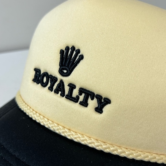 Brand New Field Grade Rolex Royalty Cream and Black Mesh Rope Cap Hat - Picture 6 of 6